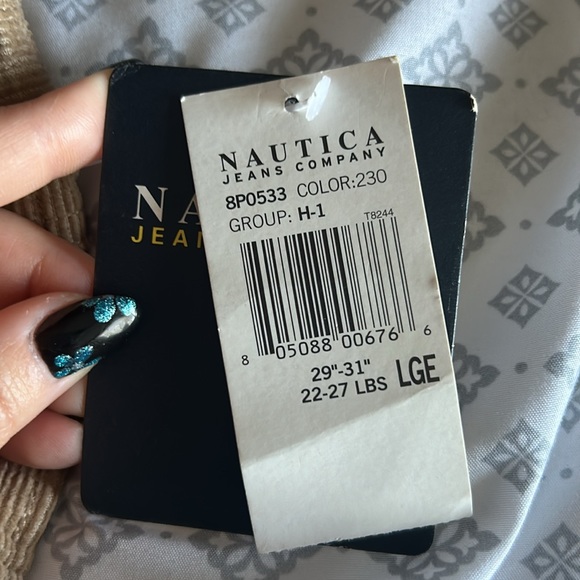 Nautica Tan Corduroy Boys Pants - Large - Picture 2 of 4